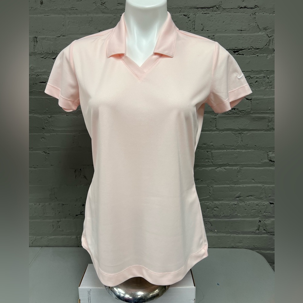 Nike Women's Light Pink Dri FitPolo